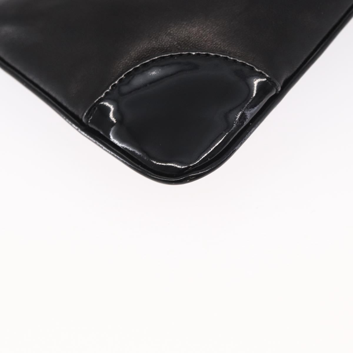 Chanel Camellia Clutch Bag Leather Black Leather Clutche & Pouche Bag