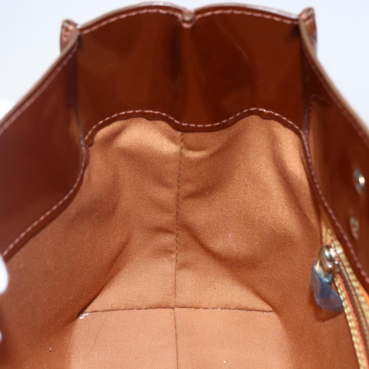 Louis Vuitton Reade Handbag Monogram Vernis Brown Patent_Leather Handbag