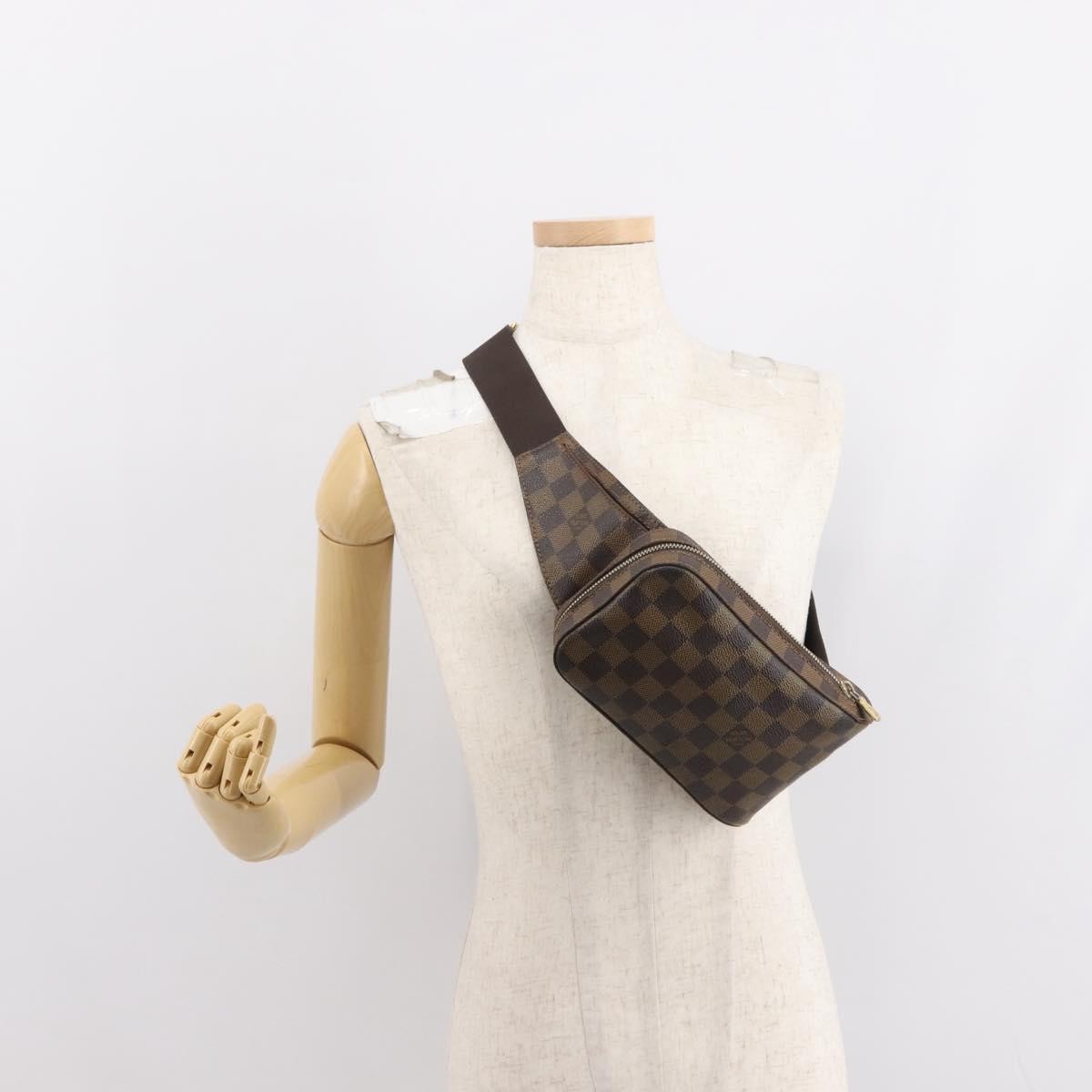 Louis Vuitton Geronimos Waist Bag Damier Brown Canvas Shoulder Bag