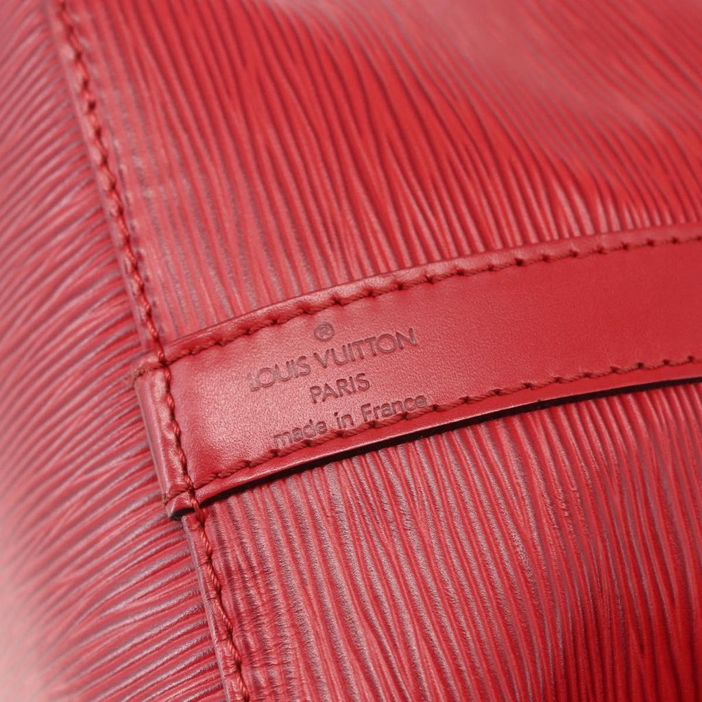Louis Vuitton Petit Noe Handbag Epi Leather Red Leather Shoulder Bag