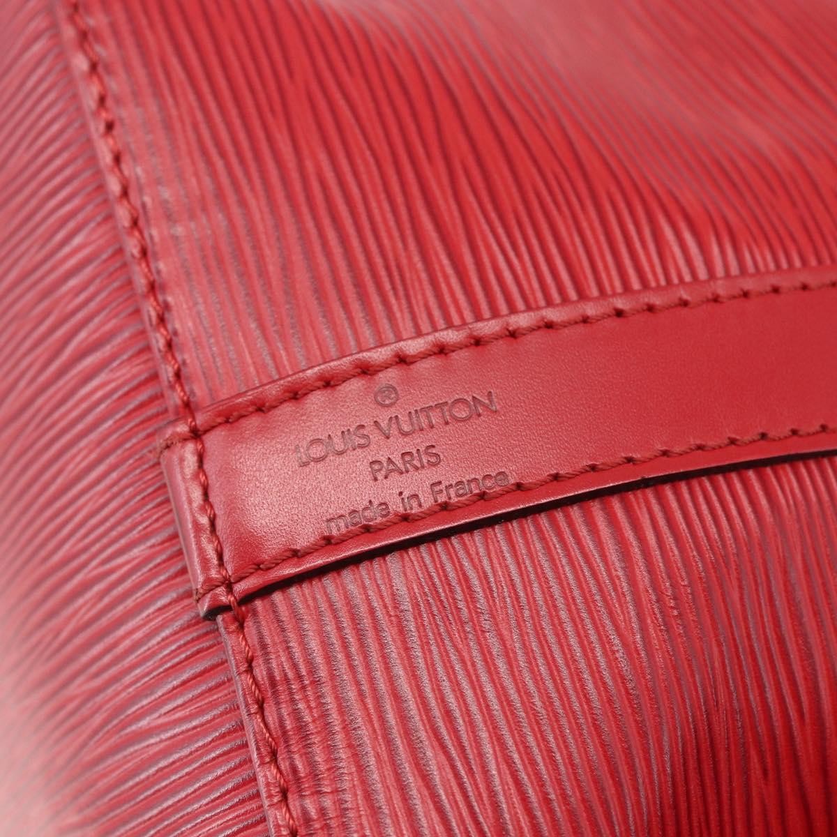 Louis Vuitton Petit Noe Handbag Epi Leather Red Leather Shoulder Bag