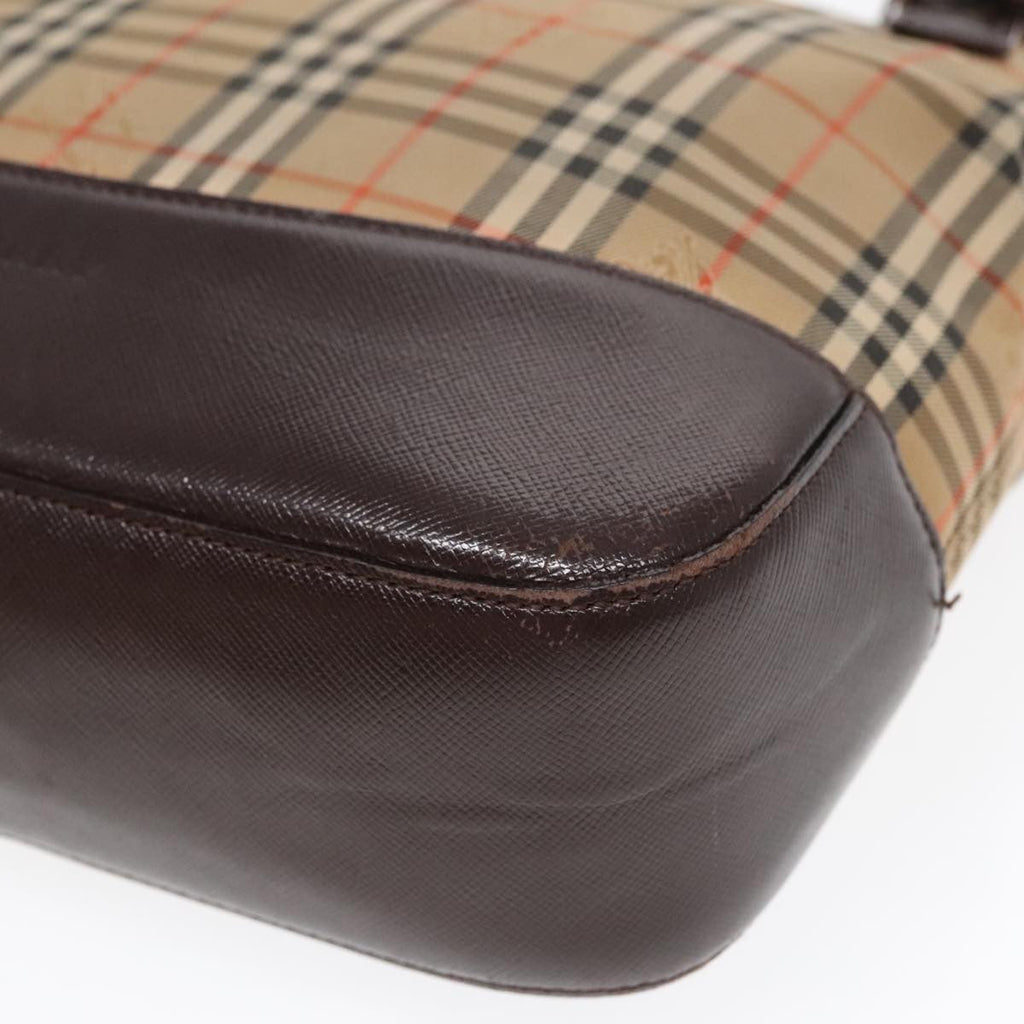 Burberry Nova Check Tote Canvas Check Pattern Beige Canvas Tote Bag
