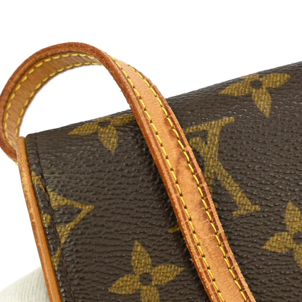 Louis Vuitton Twin Handbag Monogram Canvas Brown Canvas Clutche & Pouche Bag