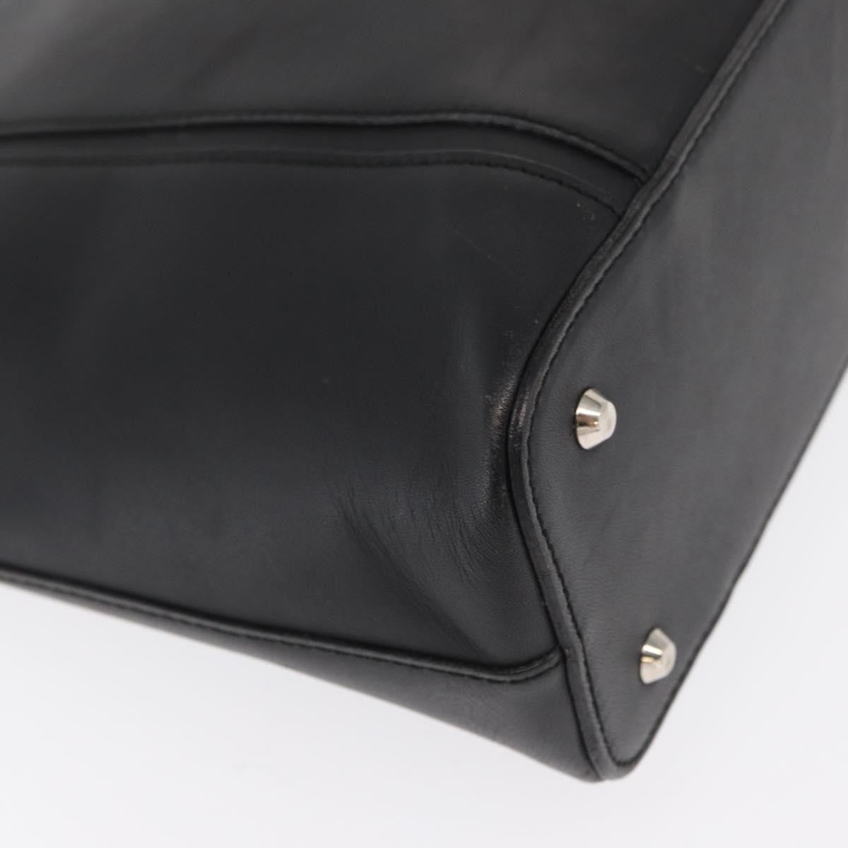Burberry Vintage Handbag Leather Black Leather Handbag