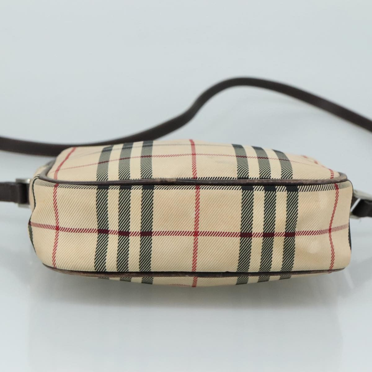Burberry Nova Check Shoulder Bag Canvas And Leather Beige Canvas Shoulder Bag