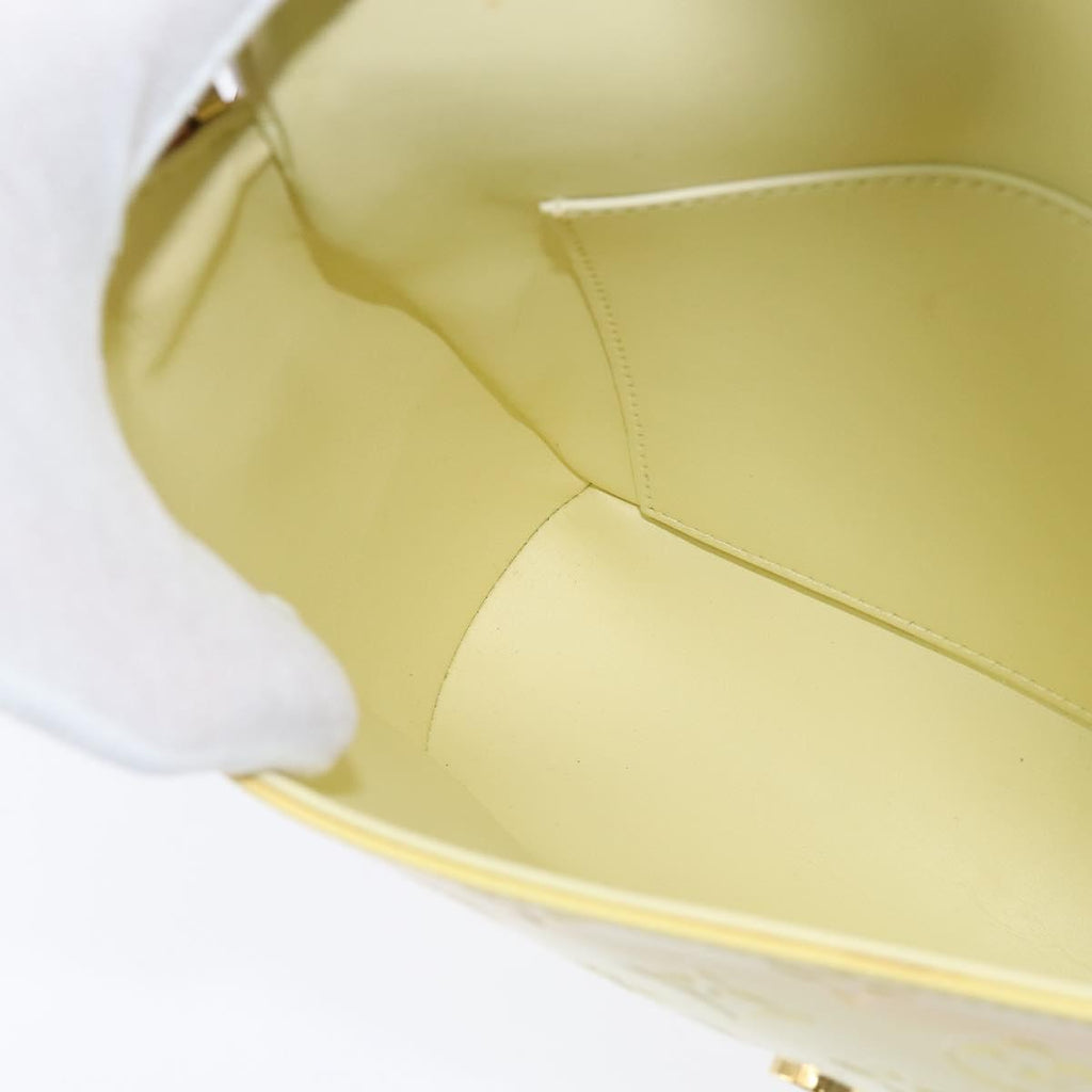 Louis Vuitton Thompson Street Handbag Monogram Vernis Yellow Patent_Leather Shoulder Bag