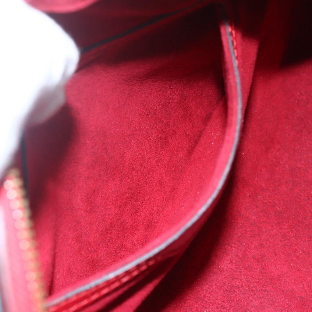 Louis Vuitton Soufflot Handbag Epi Leather Red Leather Shoulder Bag