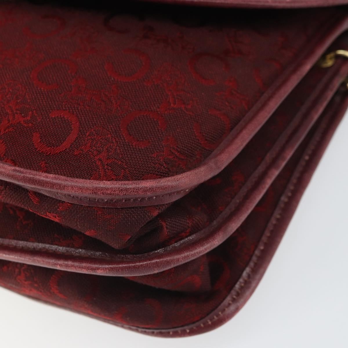 Celine C Sulky Shoulder Bag Canvas Red Canvas Shoulder Bag Bag
