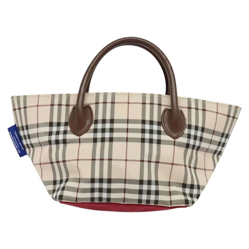 Burberry Nova Check Blue Label Nylon Beige Nylon Tote Bag