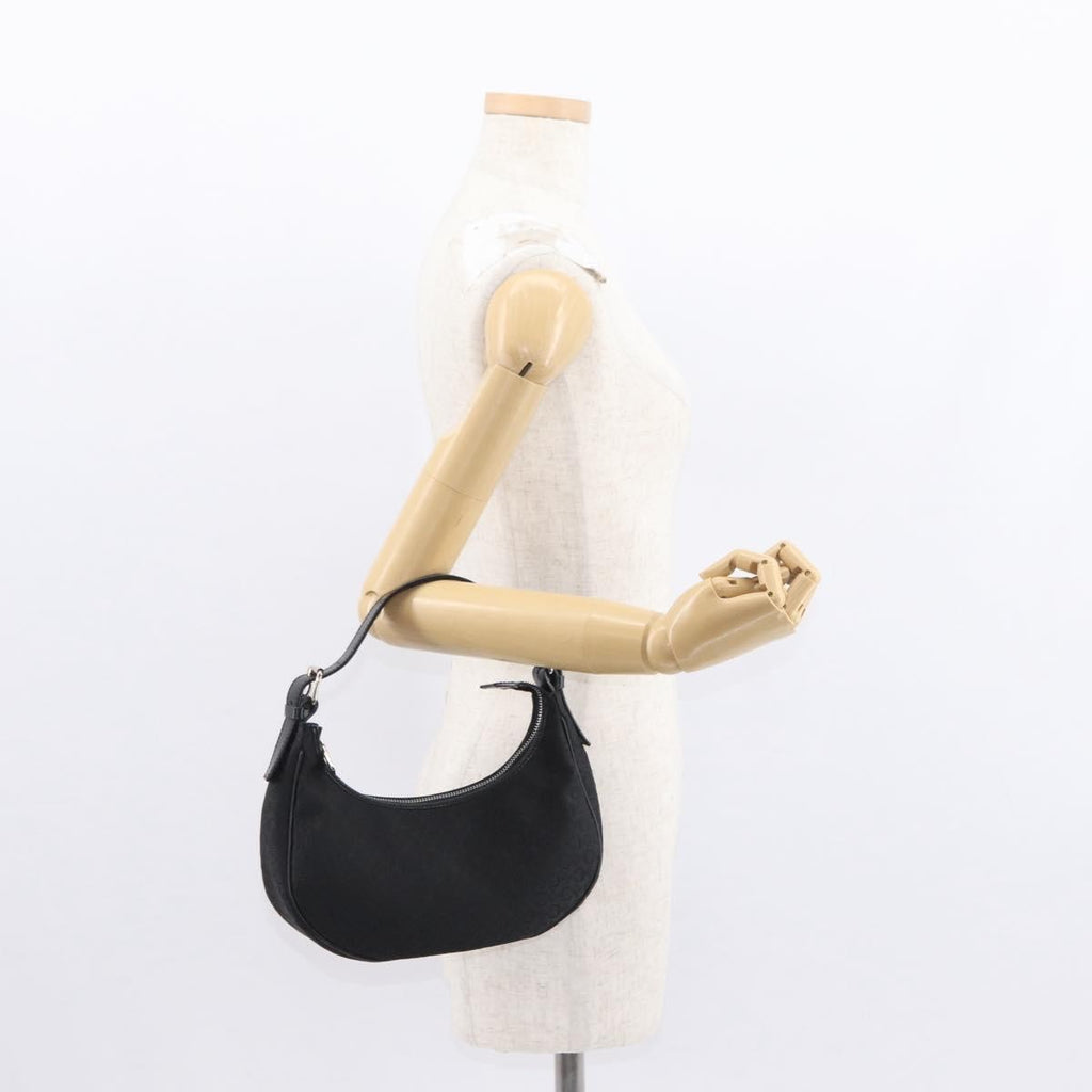 Celine Ava Bag Macadam Canvas Black Canvas Handbag