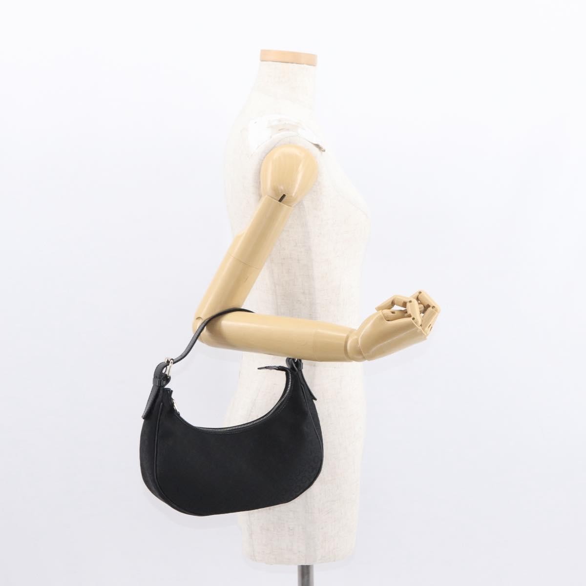 Celine Ava Bag Macadam Canvas Black Canvas Handbag