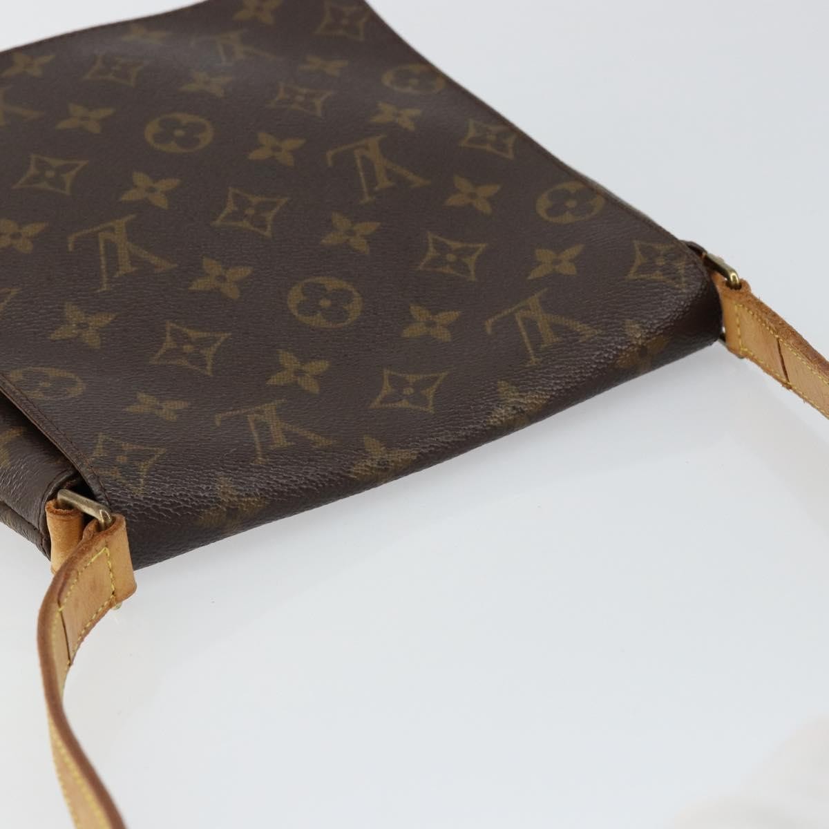 Louis Vuitton Musette Salsa Handbag Monogram Canvas Brown Canvas Shoulder Bag