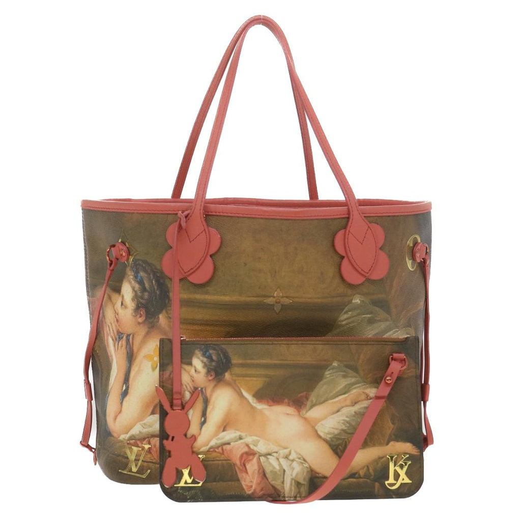 Louis Vuitton Neverfull Nm Tote Limited Edition Jeff Koons Titian Print Canvas Multicolour Canvas Tote Bag