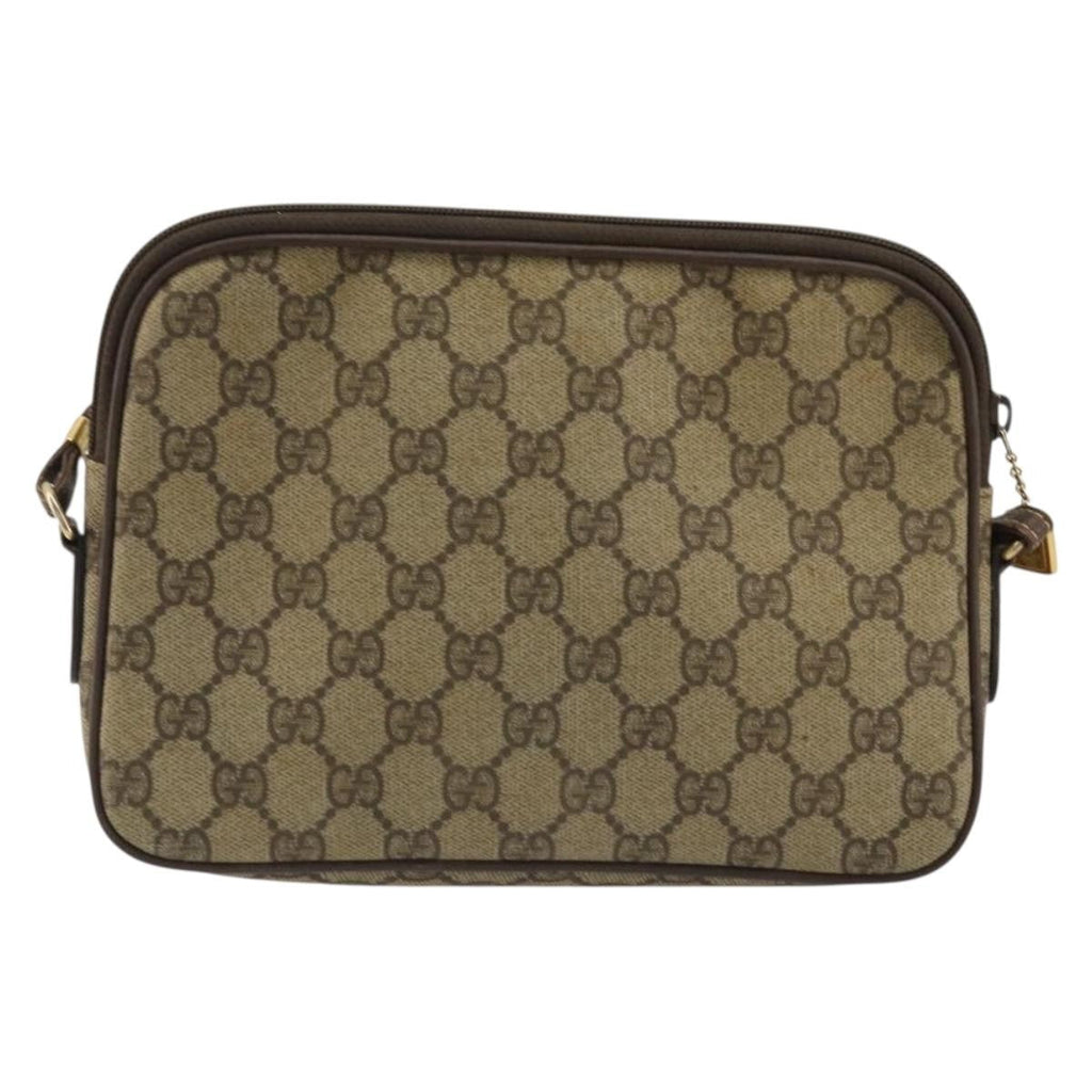 Gucci Gg Supreme Shoulder Bag Canvas Beige Canvas Shoulder Bag Bag (Pre-Owned)