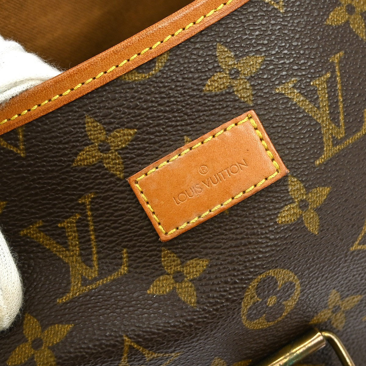Louis Vuitton Saumur Handbag Monogram Canvas Brown Canvas Shoulder Bag