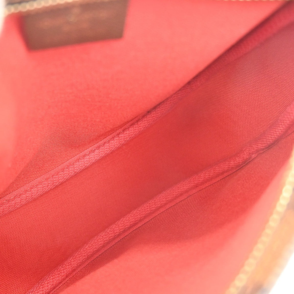 Louis Vuitton Trousse Make Up Bag Damier Canvas Brown Canvas Clutche & Pouche Bag