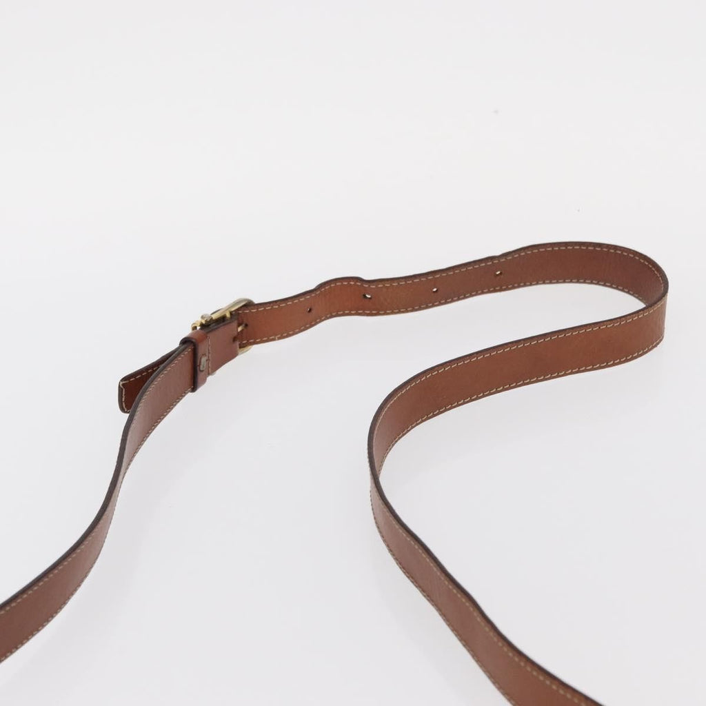 Celine Vintage Macadam Shoulder Bag Canvas Brown Canvas Shoulder Bag Bag