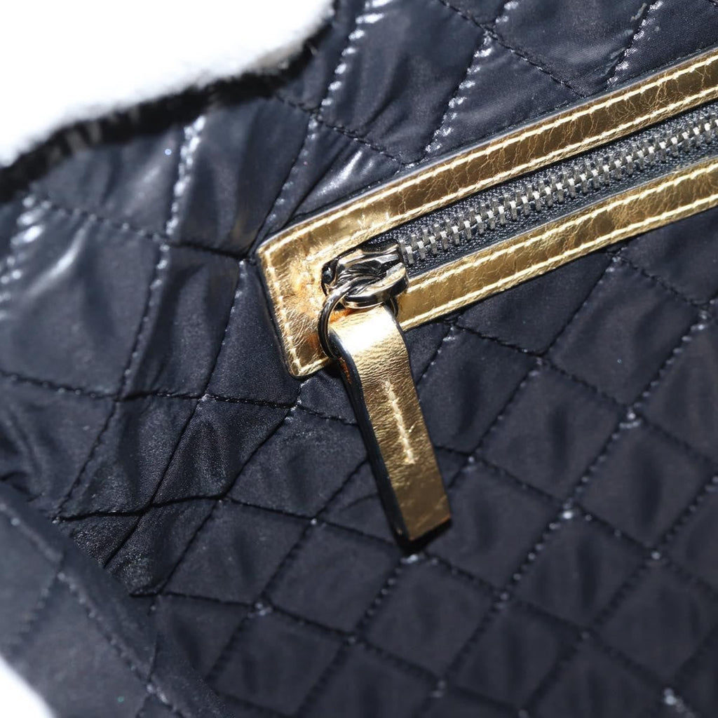Chanel Feminine Pouch Crinkled Leather Gold Leather Clutche & Pouche Bag