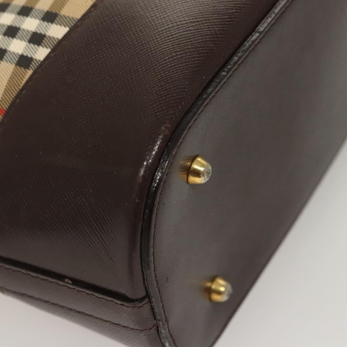 Burberry Nova Check Shoulder Bag Canvas And Leather Beige Canvas Shoulder Bag