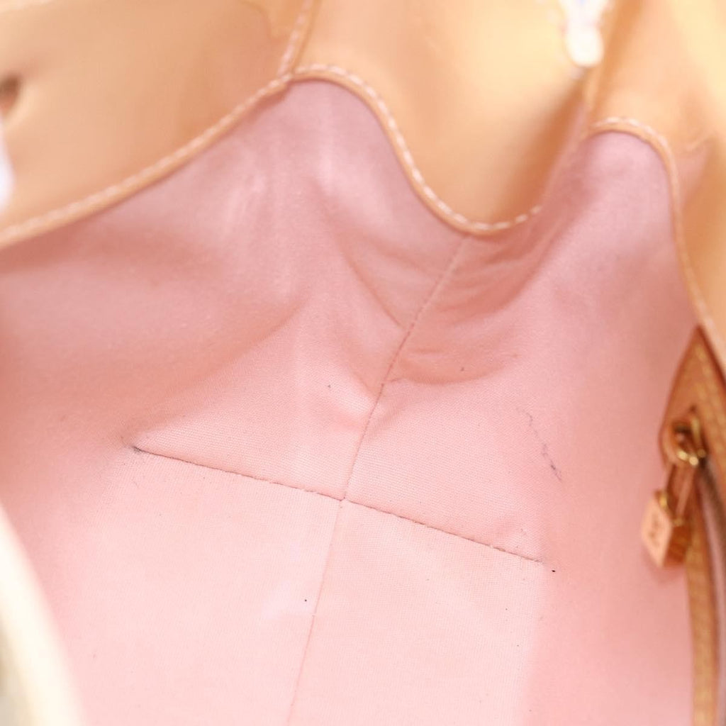 Louis Vuitton Reade Handbag Monogram Vernis Beige Patent_Leather Handbag