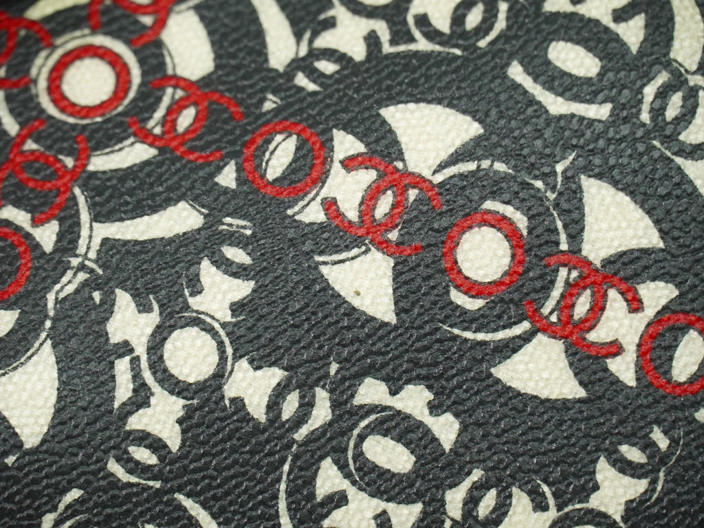 Chanel Optic Coco Tote Printed Coated Canvas With Caviar Multicolour Canvas Tote Bag Bag