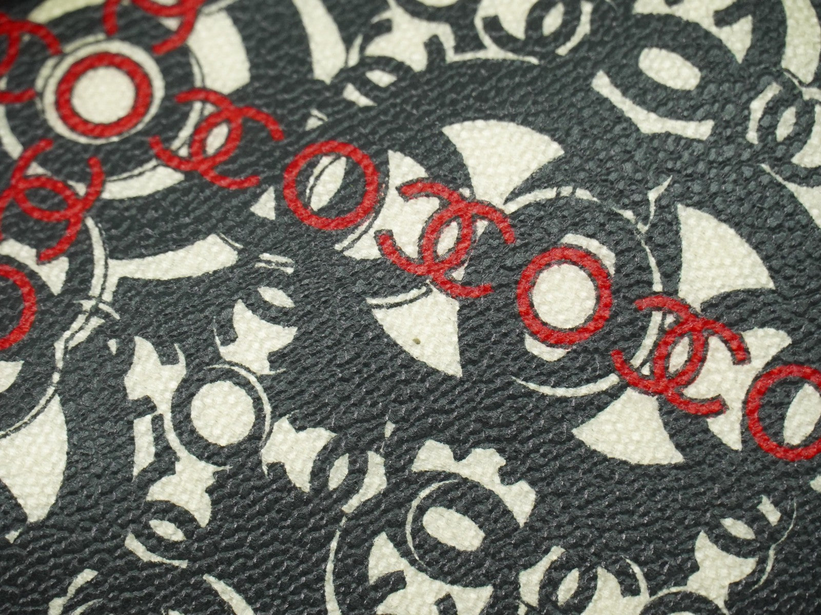 Chanel Optic Coco Tote Printed Coated Canvas With Caviar Multicolour Canvas Tote Bag Bag