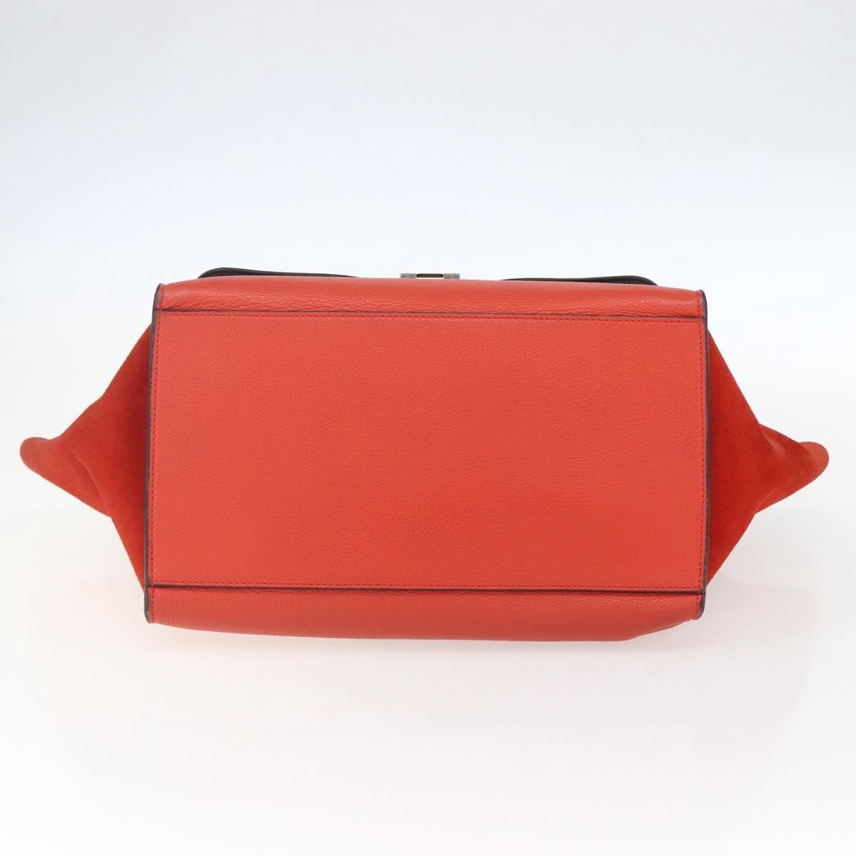 Celine Trapeze Bag Leather Red Leather Handbag