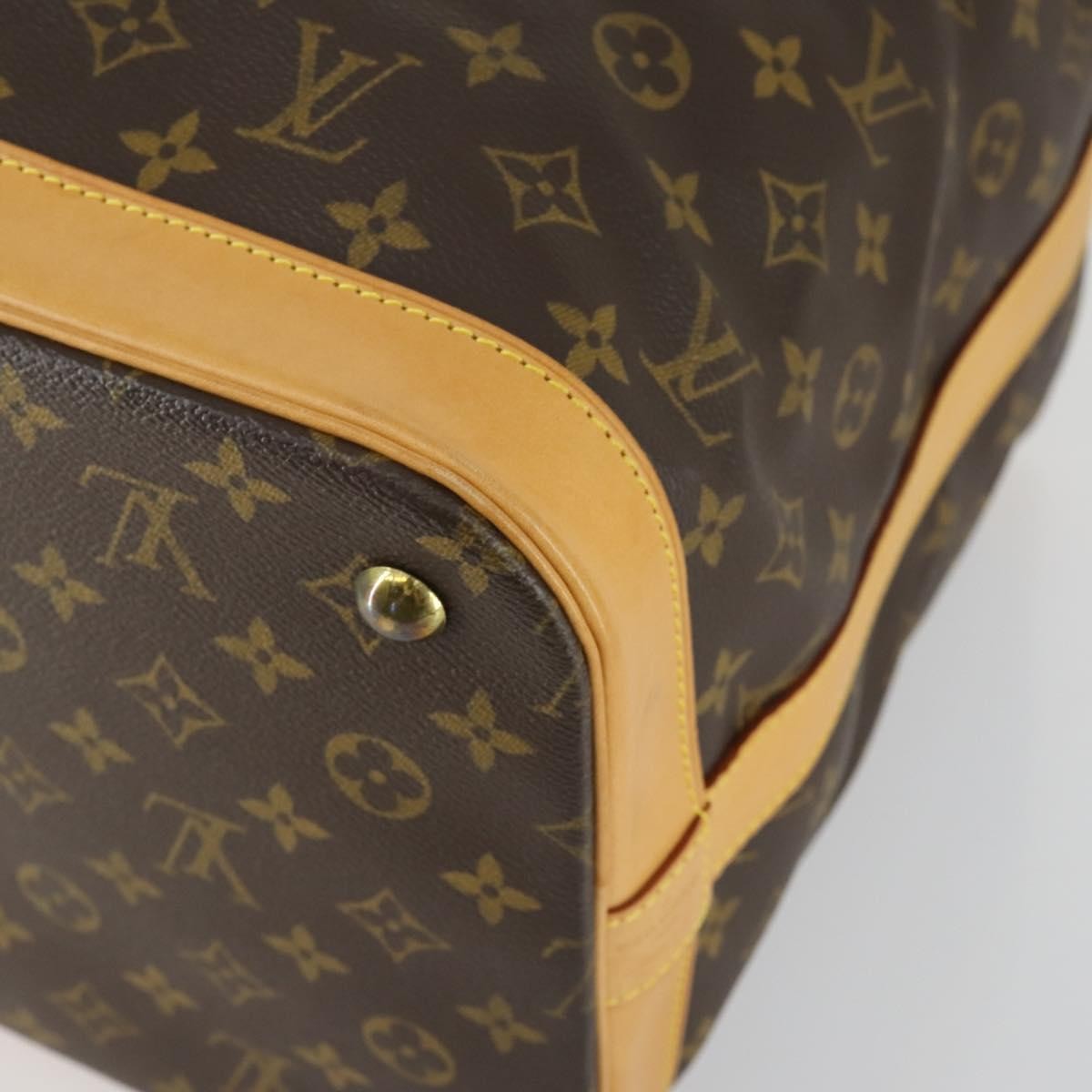 Louis Vuitton Cruiser Handbag Monogram Canvas Brown Canvas Travel Bag