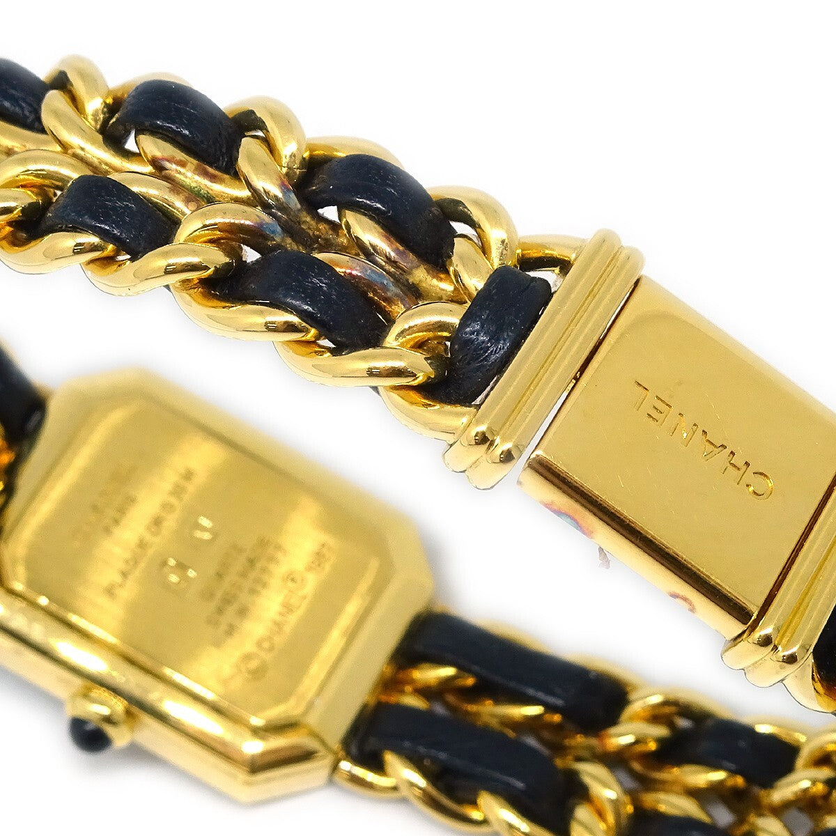 Chanel Premiere Rock Quartz Watch Plated Metal And Leather Watch
