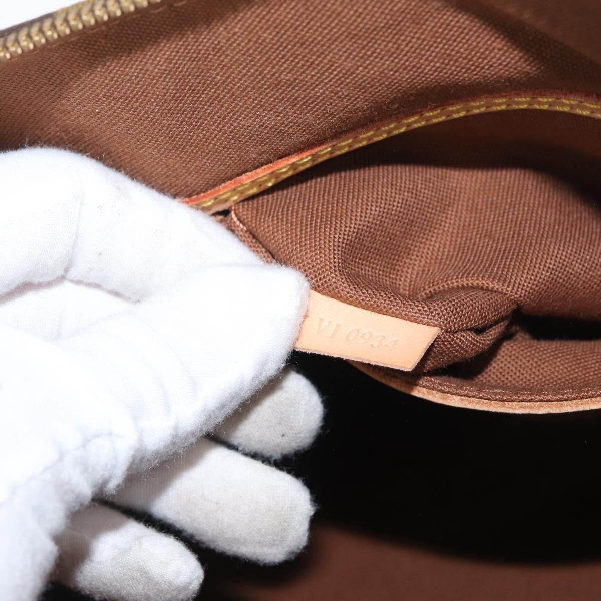 Louis Vuitton Alma Handbag Monogram Canvas Brown Canvas Handbag