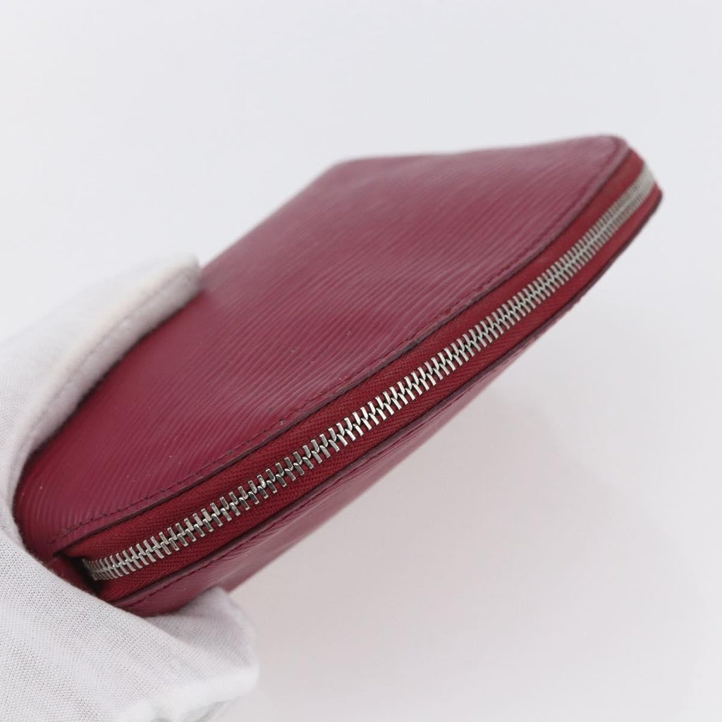 Louis Vuitton Cosmetic Pouch Epi Leather Burgundy Leather Clutche & Pouche Bag