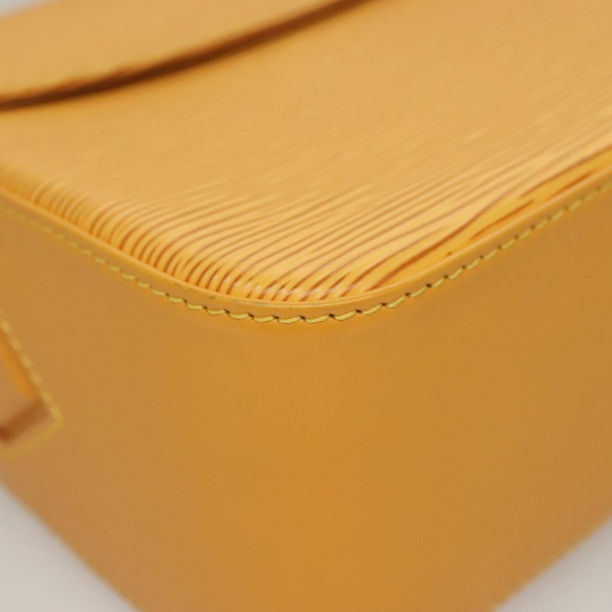 Louis Vuitton Buci Handbag Epi Leather Yellow Leather Shoulder Bag