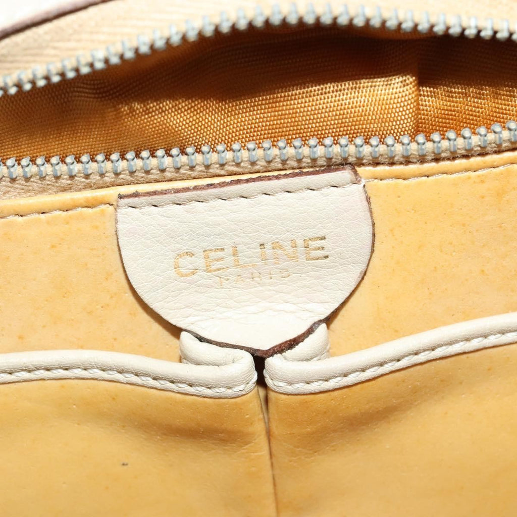 Celine Shoulder Bag Leather Beige Leather Shoulder Bag Bag