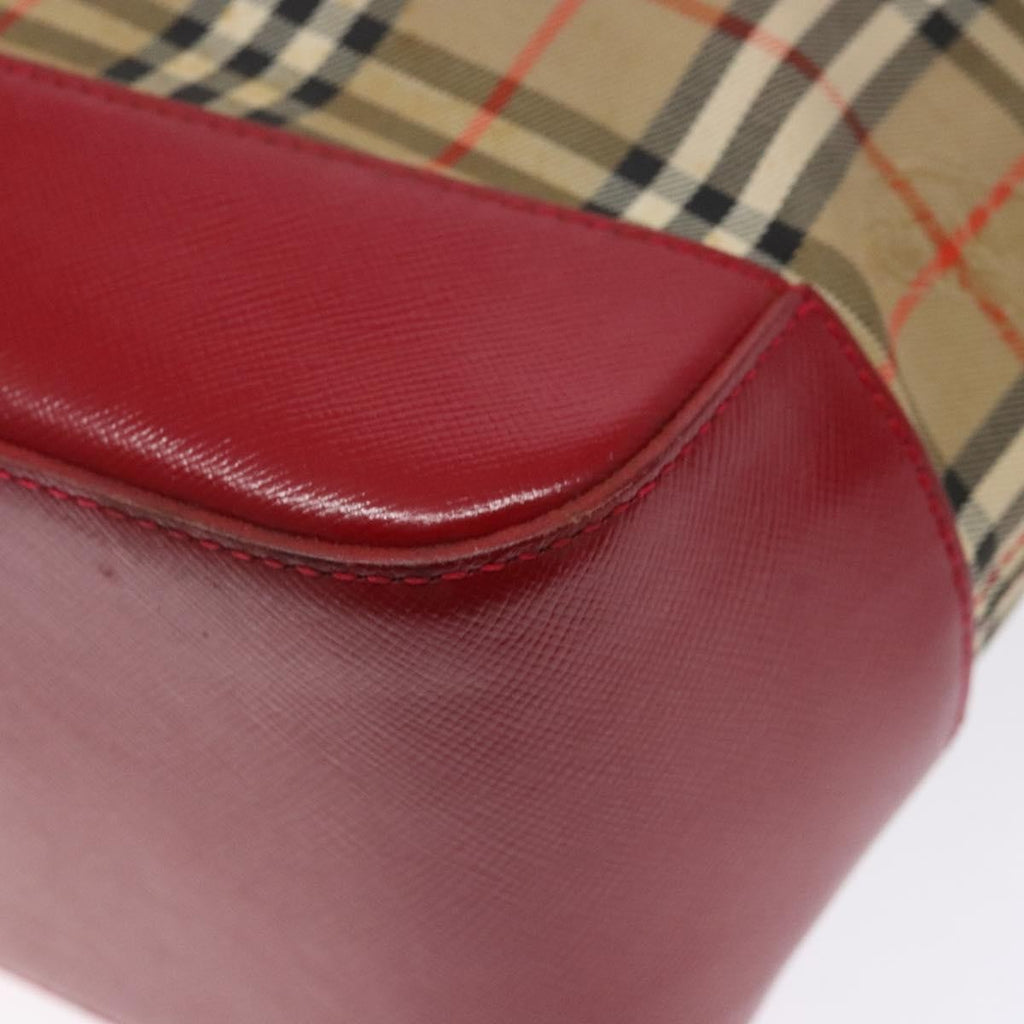 Burberry Nova Check Tote Canvas Check Pattern Beige Canvas Tote Bag