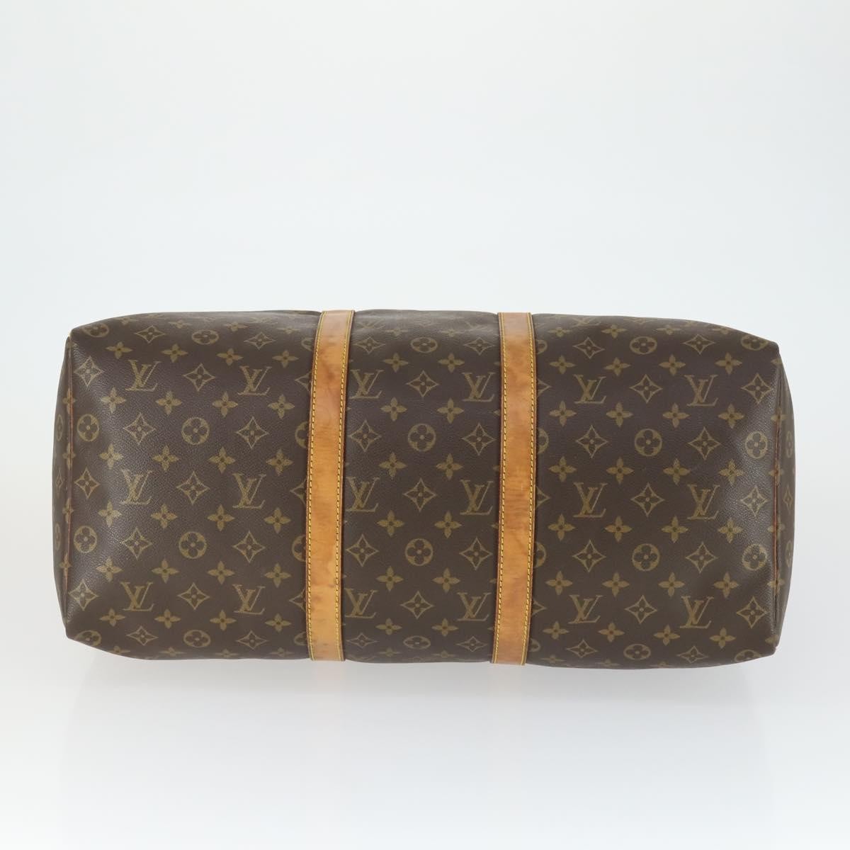 Louis Vuitton Keepall Bag Monogram Canvas Brown Canvas Travel Bag
