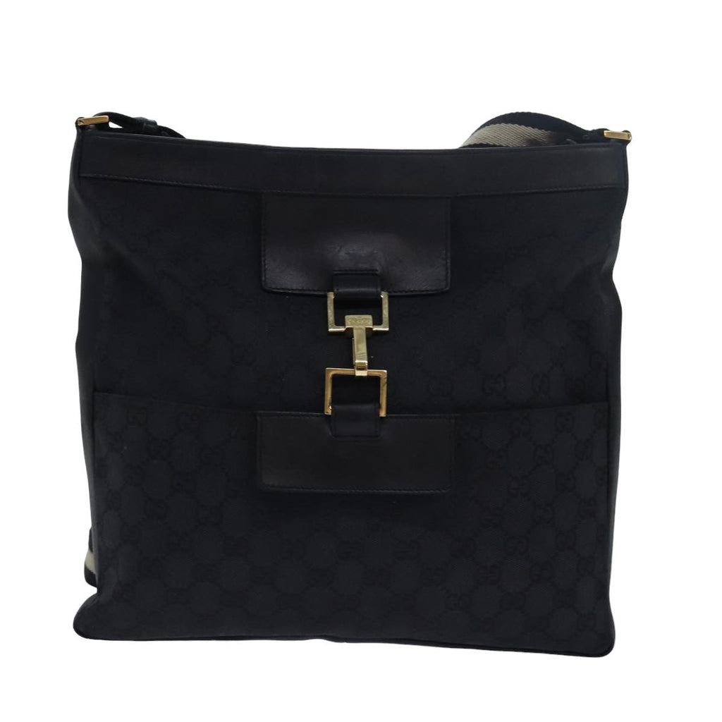 Gucci Vintage Jackie Shoulder Bag Canvas And Leather Multicolour Canvas Shoulder Bag Bag (Pre-Owned)