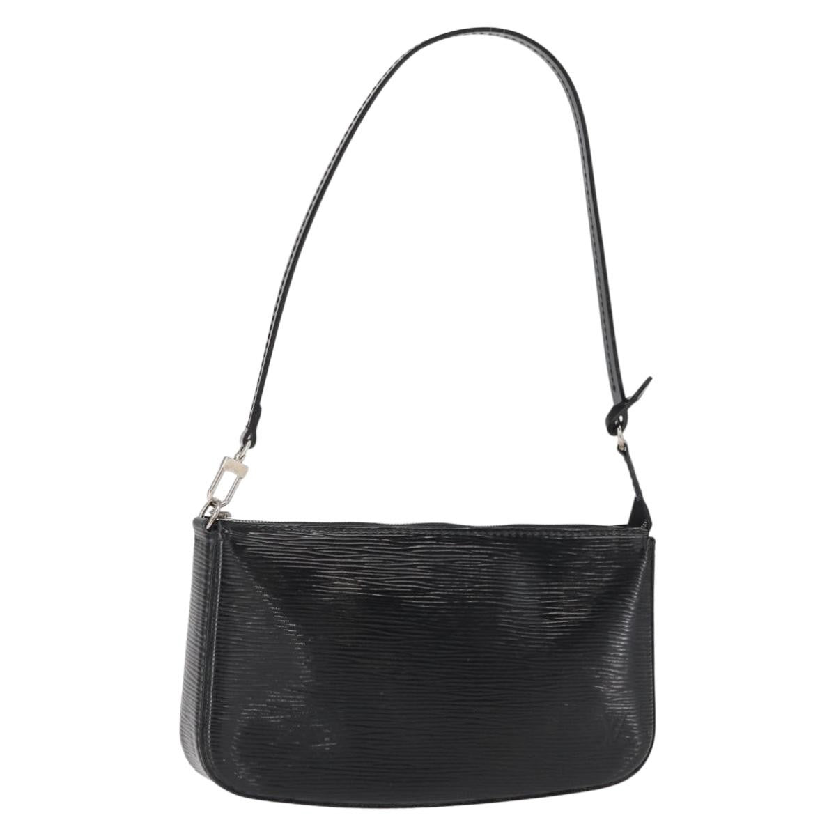 Louis Vuitton Pochette Accessoires Nm Electric Epi Leather Black Leather Clutche & Pouche Bag