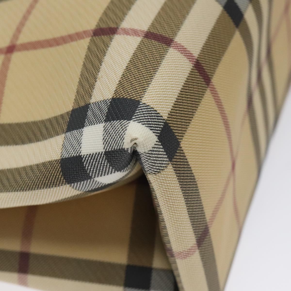 Burberry Nova Check Tote Canvas Check Pattern Beige Canvas Tote Bag