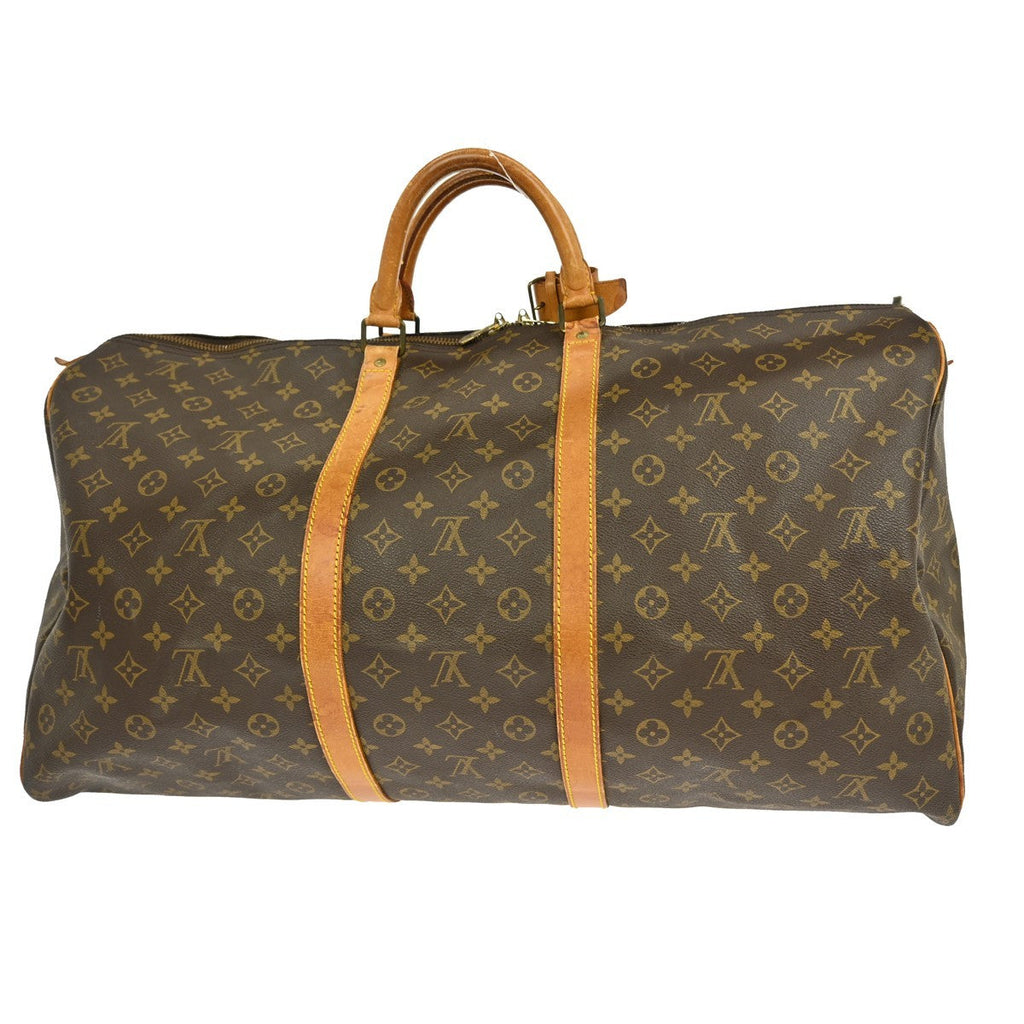 Louis Vuitton Keepall Bag Monogram Canvas Brown Canvas Travel Bag