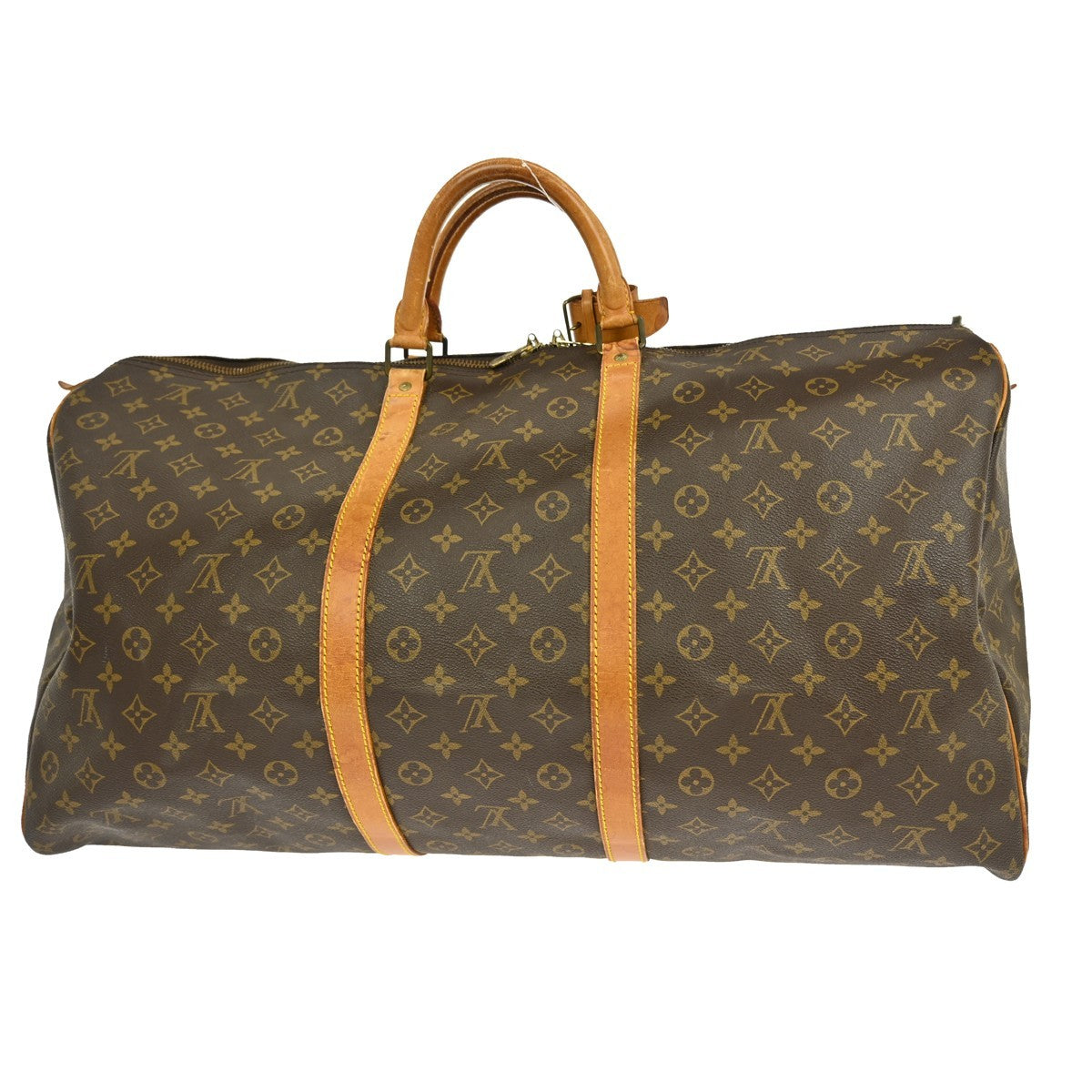 Louis Vuitton Keepall Bag Monogram Canvas Brown Canvas Travel Bag