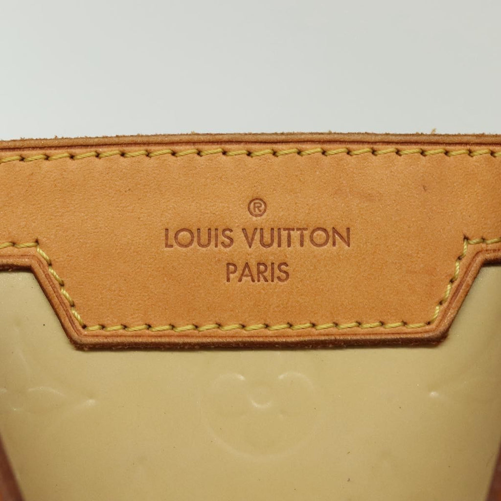 Louis Vuitton Blair Monogram Vernis Beige Patent_Leather Handbag