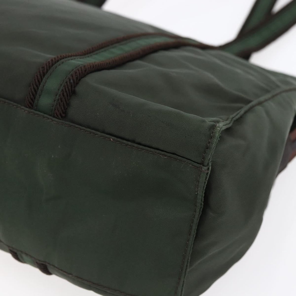 Prada Vintage Tote Tessuto Khaki Nylon Tote Bag Bag