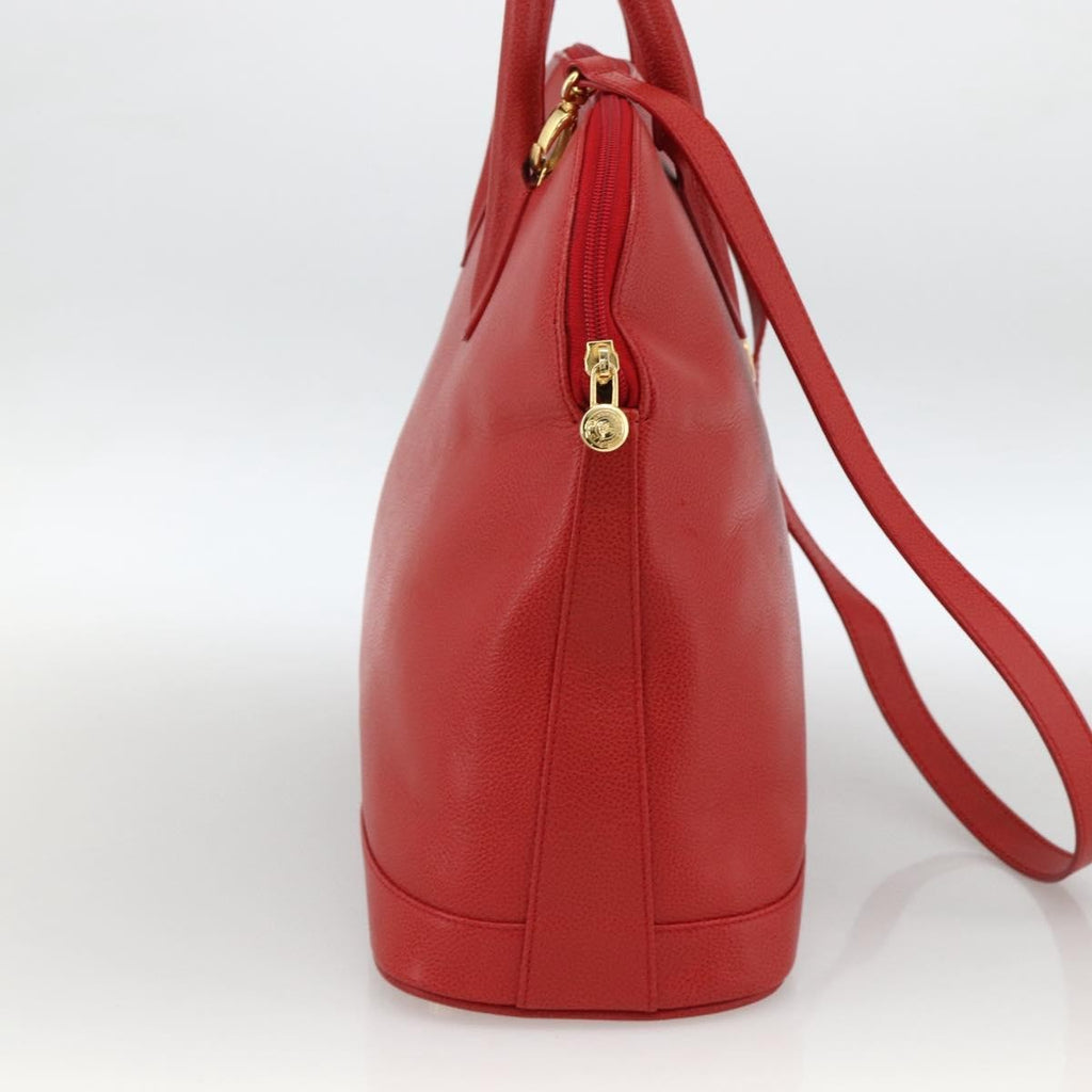 Burberry Vintage Handbag Leather Red Leather Handbag