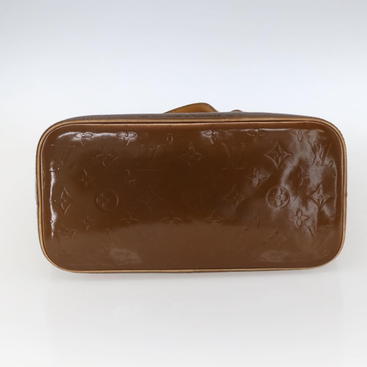 Louis Vuitton Houston Handbag Monogram Vernis Brown Patent_Leather Tote Bag