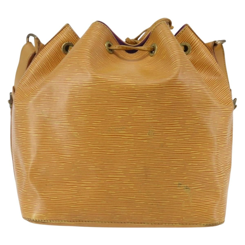 Louis Vuitton Petit Noe Handbag Epi Leather Yellow Leather Shoulder Bag