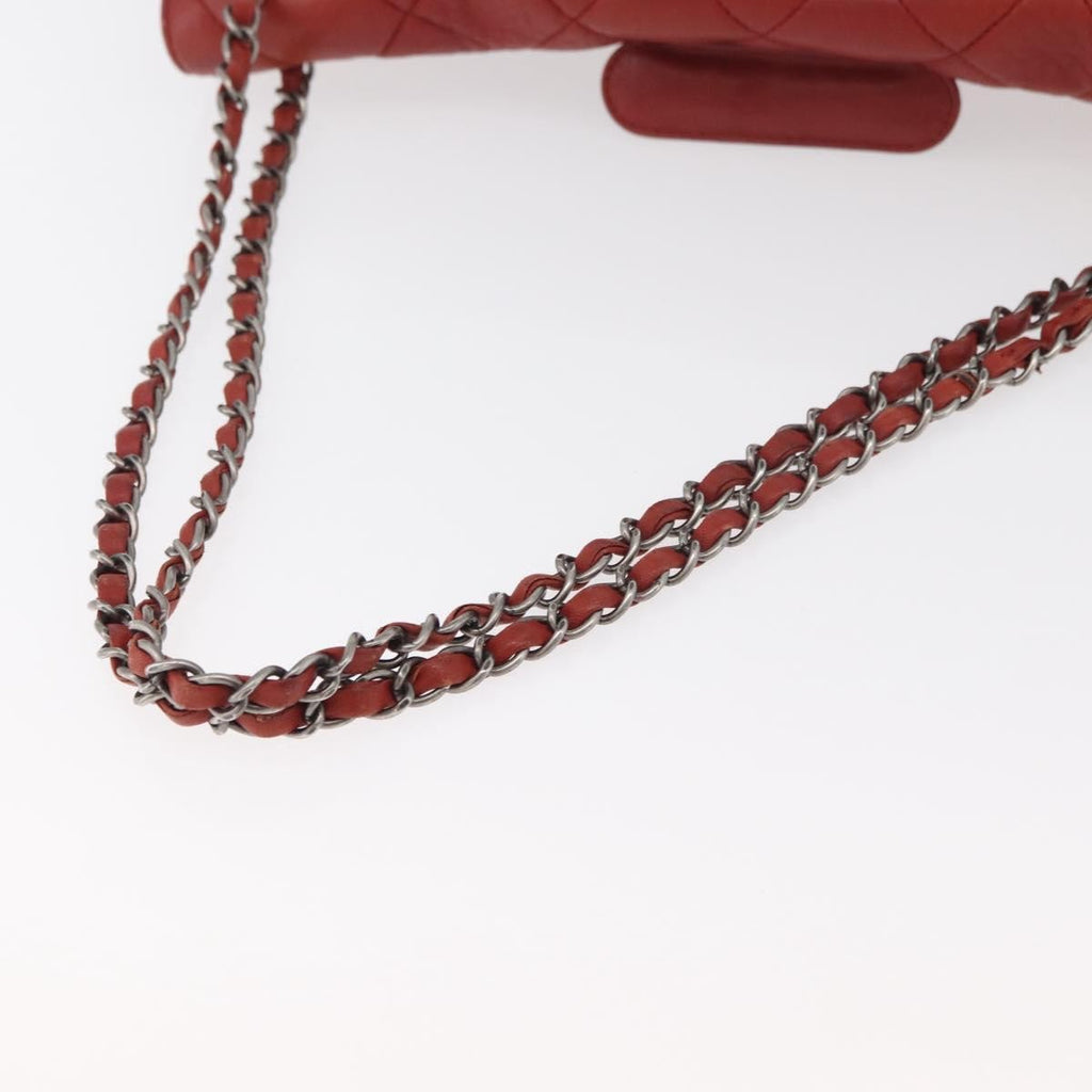 Chanel 2.55 Shoulder Bag Leather Red Leather Handbag