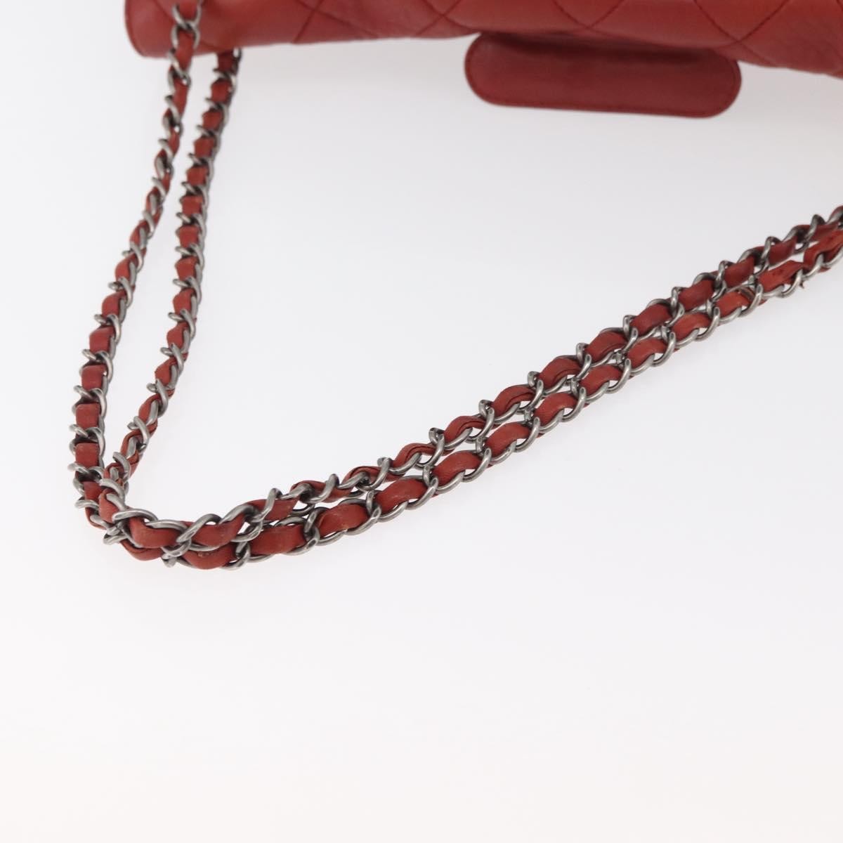 Chanel 2.55 Shoulder Bag Leather Red Leather Handbag