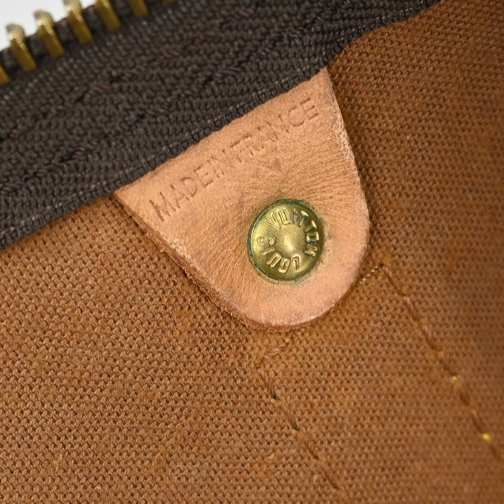 Louis Vuitton Keepall Bandouliere Bag Monogram Canvas Brown Canvas Travel Bag