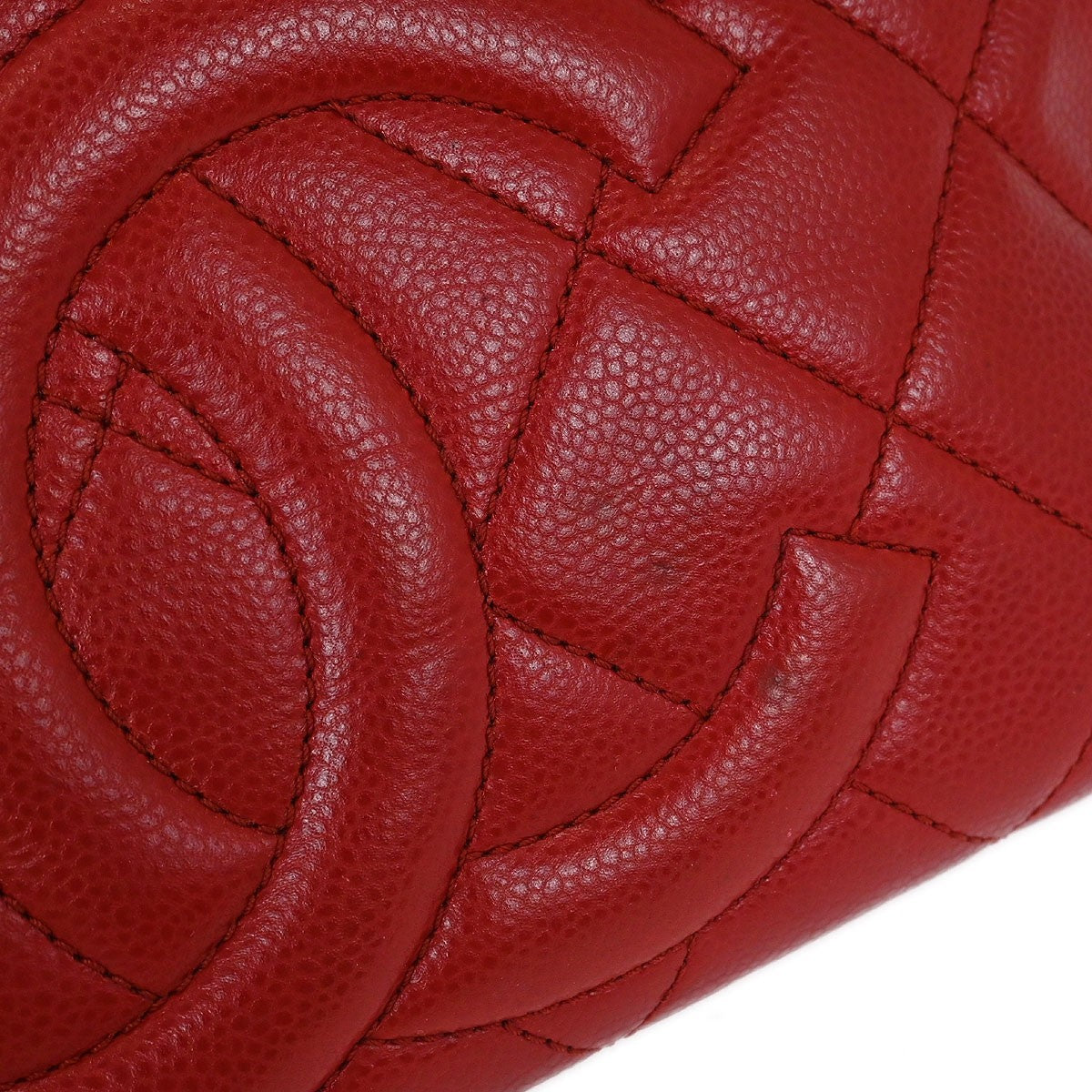 Chanel Timeless Cc Soft Tote Quilted Caviar Red Leather Tote Bag Bag
