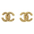 Chanel Cc Clip On Earrings Metal Gold Gold_Plated Earrings Jewelry